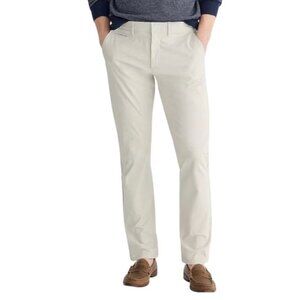 J.Crew Mens 770 Straight-Fit Tech Pant Size W31 L32 Cotton Blend Beige NWT
